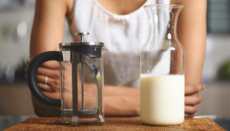 FrenchPress-for-milk-froth